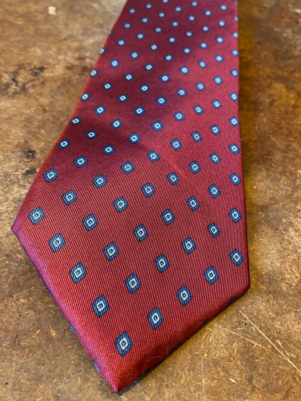 Vintage 1980s Yves Saint Laurent 100% Silk Tie Made in USA
